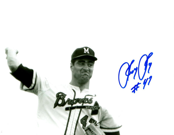 1953-60 Milwaukee Braves JOEY JAY Signed 8x10 Photo #2 AUTO - 2 x All Star