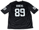 BROCK BOWERS AUTOGRAPHED LAS VEGAS RAIDERS #89 BLACK NIKE JERSEY BECKETT