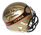 Kurt Warner Signed Iowa Barnstormers Mini Helmet American Underdog Beckett 40493