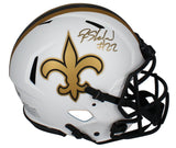 Rashid Shaheed Autographed (Gold) Saints Lunar Eclipse Authentic Helmet Beckett