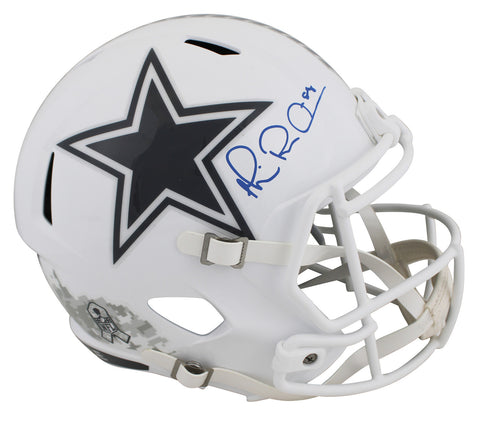 Cowboys Michael Irvin Signed Salute To Service III F/S Speed Rep Helmet BAS Wit
