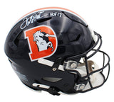 Terrell Davis Signed Denver Broncos Speed Flex Authentic Color Rush Helmet- HOF