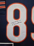 SUEDE FRAMED CHICAGO BEARS MIKE DITKA AUTOGRAPHED SIGNED JERSEY JSA COA
