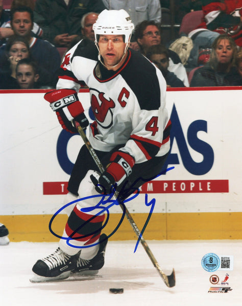 Scott Stevens Autographed New Jersey Devils 8x10 Photo Beckett