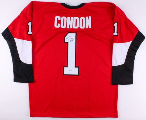 Mike Condon Signed Ottawa Senators Jersey (Beckett COA) Playing career 2013-Now