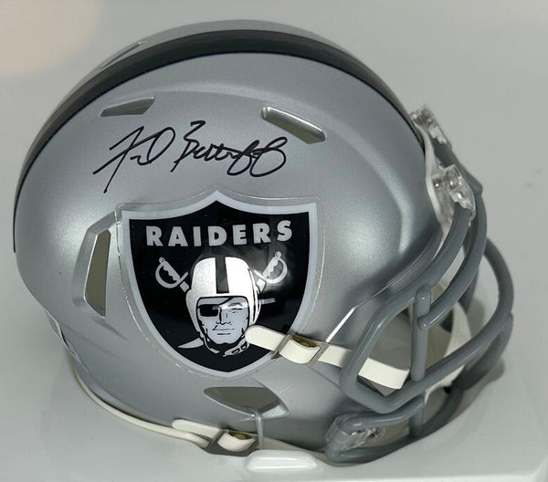 Oak Raiders FRED BILETNIKOFF Signed Riddell Speed Mini Helmet AUTO - BAS