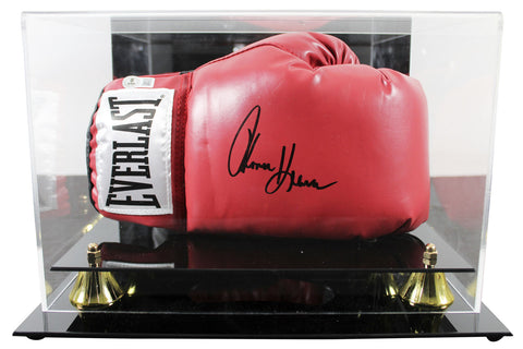 Tommy Hearns Authentic Signed Red Right Hand Everlast Glove W/ Case BAS Witness
