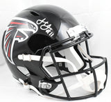 Julio Jones Autographed Atlanta Falcons F/S Speed Helmet -Beckett W Holo*Silver