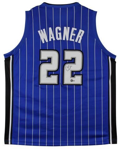 Franz Wagner Authentic Signed Blue Pro Style Jersey Autographed BAS Witnessed