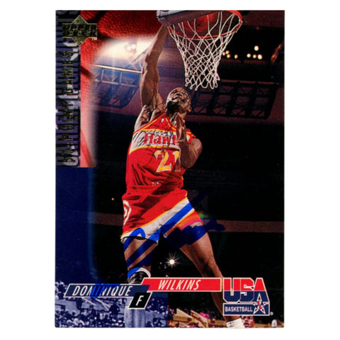 Dominique Wilkins Autographed 1994 Upper Deck #76 Trading Card Beckett 54157