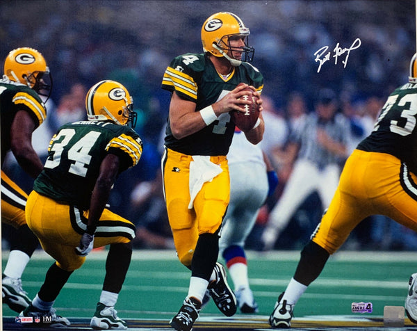 Packers NFL MVP & Hall of Famer BRETT FAVRE Signed 16X20 Photo #2 AUTO -