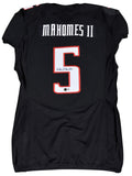 PATRICK MAHOMES SIGNED TEXAS TECH #5 UNDER ARMOUR BLACK TEAM ISSUED JERSEY