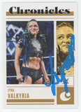 Lyra Valkyria WWE Authentic Signed 2023 Panini Chronicles #19 Card BAS #BS86717