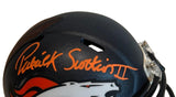 Patrick Surtain II Autographed Denver Broncos Navy 5280 Mini Helmet -- BAS COA