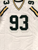Packers GILBERT BROWN Signed Custom Replica White Jersey AUTO w/ Gravedigger BAS