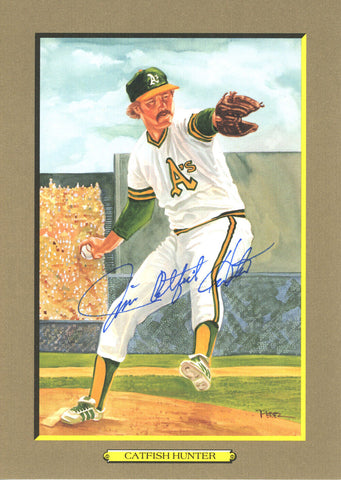 Jim Catfish Hunter Autographed/Signed Great Moments #62 Card JSA 37749
