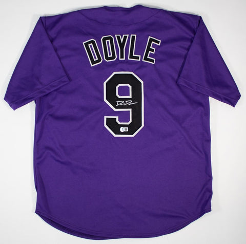 Brenton Doyle Signed Colorado Rockies Jersey (Beckett) 2xGold Glove Winning C.F.