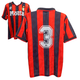 Paolo Maldini Signed Vintage AC Milan Home Soccer Jersey #3 with Beckett Witness