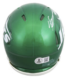 Jets Ahmad "Sauce" Gardner Authentic Signed Speed Mini Helmet BAS Wit #1W532604