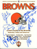 Brown Edwards Pyne Campbell +4 Signed Cleveland Browns 1999 Yearbook JSA 55070