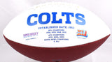 Anthony Richardson Autographed Indianapolis Colts Logo Football- Fanatics *Black