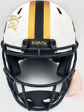 DREW BREES AUTOGRAPHED SAINTS LUNAR ECLIPSE FULL SIZE AUTH HELMET BECKETT 197044
