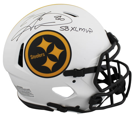 Steelers Hines Ward "SB XL MVP" Signed Lunar F/S Speed Proline Helmet BAS Wit
