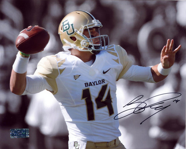 BRYCE PETTY SIGNED AUTOGRAPHED BAYLOR BEARS 8x10 PHOTO COA