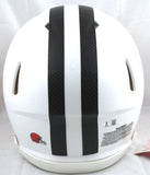 Myles Garrett Signed Browns F/S Flat White Speed Authentic Helmet-Beckett W Holo