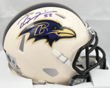 Ray Lewis Autographed Baltimore Ravens Retro Speed Mini Helmet - Beckett W Holo
