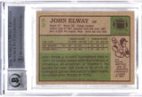 John Elway Signed 1984 Topps #63 Trading Card HOF Beckett 38774
