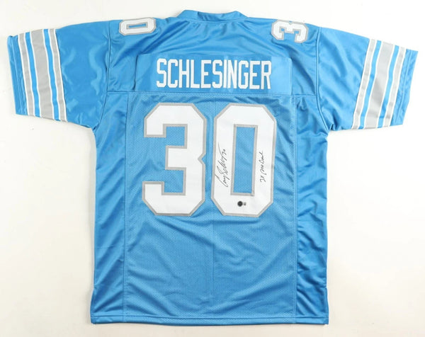 Cory Schlesinger Signed Detroit Lions Jersey Inscribed "3x Pro Bowl"(Beckett) F