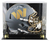 Commanders Frankie Luvu Signed Slate Full Size Speed Rep Helmet W/ Case BAS Wit