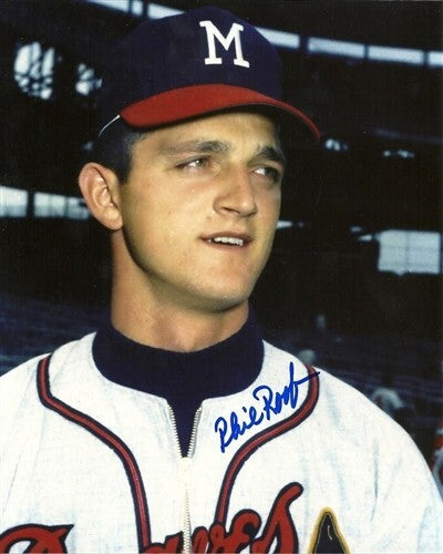 Milw Braves PHIL ROOF Signed 8X10 Photo #2 AUTO