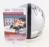 Tom Flores Signed Oakland Raiders Mini Helmet Inscribed "HOF 2021" (JSA COA)