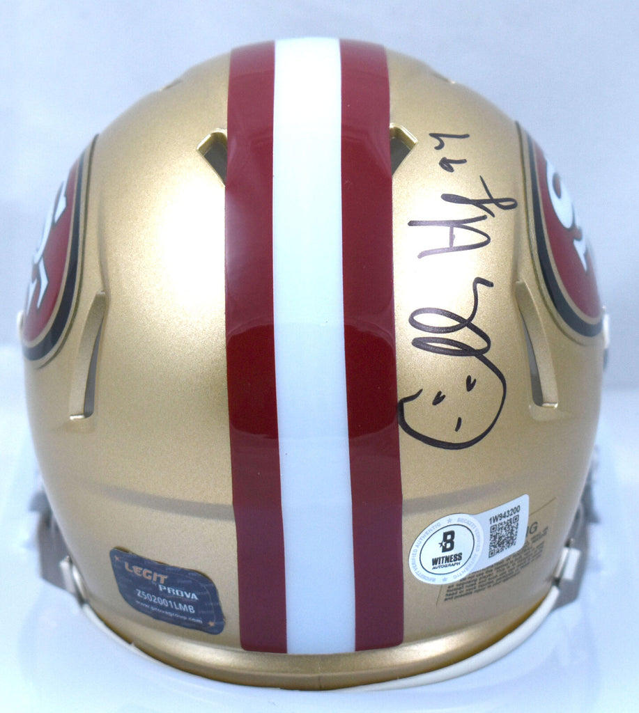 Charles Haley Signed San Francisco 49ers Speed Mini Helmet - Beckett W ...