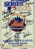 Dwight Gooden, Darryl Strawberry +21 Signed Mets 1986 World Series Mega Ticket