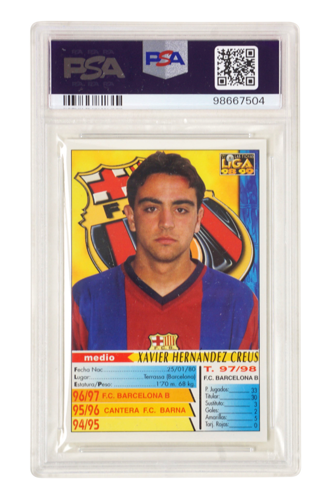 Xavi 1998-99 Mundicromo Las Fichas De La Liga Rookie Card - PSA 6 Auto ...
