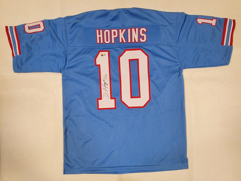DEANDRE HOPKINS SIGNED AUTOGRAPHED PRO STYLE XL CUSTOM JERSEY BECKETT QR