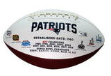 Christian Gonzalez Autographed New England Patriots Logo Football Beckett 181119