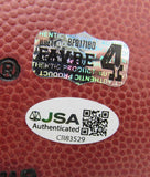 Brett Favre HOF Signed/Inscribed Wilson NFL Leather Football Packers JSA 211018