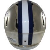 Dallas Cowboys Full Size Replica Chrome Helmet Riddell New In Box 18597