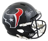 Texans Nico Collins Signed Full Size Speed Rep Helmet W/ Case BAS Witnessed 1