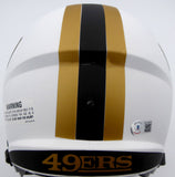 TREY LANCE AUTO 49ERS LUNAR ECLIPSE WHITE HELMET BECKETT QR 194740