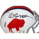 Oj Simpson Autographed Buffalo Bills Throwback Mini Helmet JSA 42702