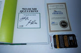 Jason Kelce Travis Kelce Signed No Dumb Questions Book Page 14x20 Framed JSA