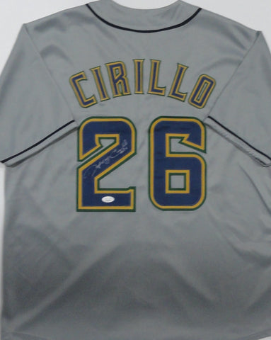 Brewers All Star JEFF CIRILLO Signed Custom Replica GREY Jersey AUTO - JSA