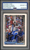 Shaquille O'Neal PSA 10 AUTO Rookie 1992 Topps #362 RC On Card GEM MINT AUTO