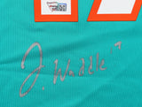 Dolphins Jaylen Waddle Signed Teal Nike Game Jersey w/ Silver Sig Fanatics