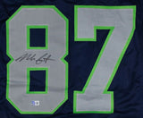 Noah Fant Signed Seattle Seahawks Jersey (Beckett) 2019 1st Round Draft Pick T.E